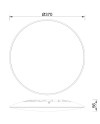 SLIM * PLAFÓN LED 37 CM - 4000K - BLANCO